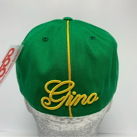 Gino Green Global Green Yellow Teal Studded 59FIFTY Hat - Picture 3 of 5